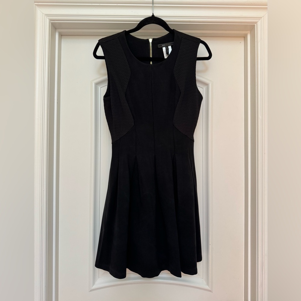 BCBGMAXAZRIA Fit & Flare Black Dress – Size M